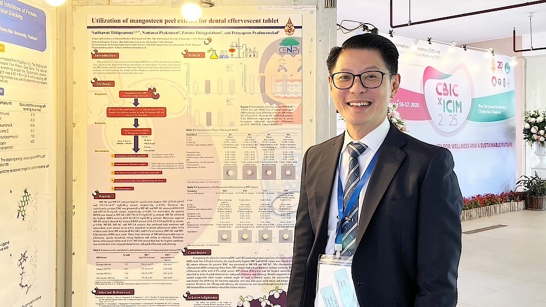 ศูนย์ความเป็นเลิศด้านนวัตกรรมผลิตภัณฑ์ธรรมชาติ(CENPi) เข้าร่วมงาน  The Cosmetic and Beauty International Conference (CBIC) 2025 & International Conference on Integrative Medicine (ICIM) 2025